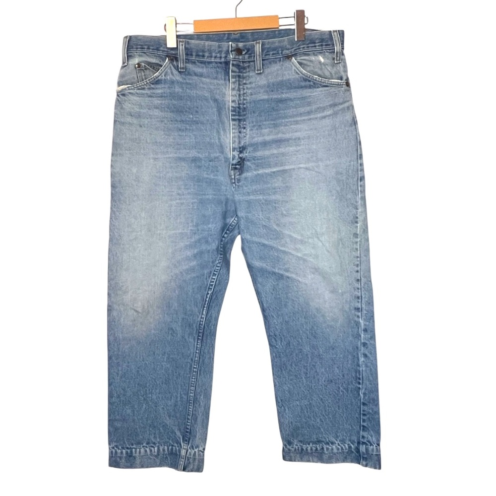 Men's JCPenney Faded Distressed 100% Cotton Jeans Shortened Hem